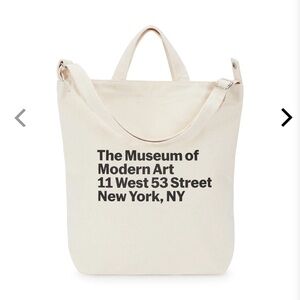 MoMA Baggu recycled cotton duck bag in natural NWOT
